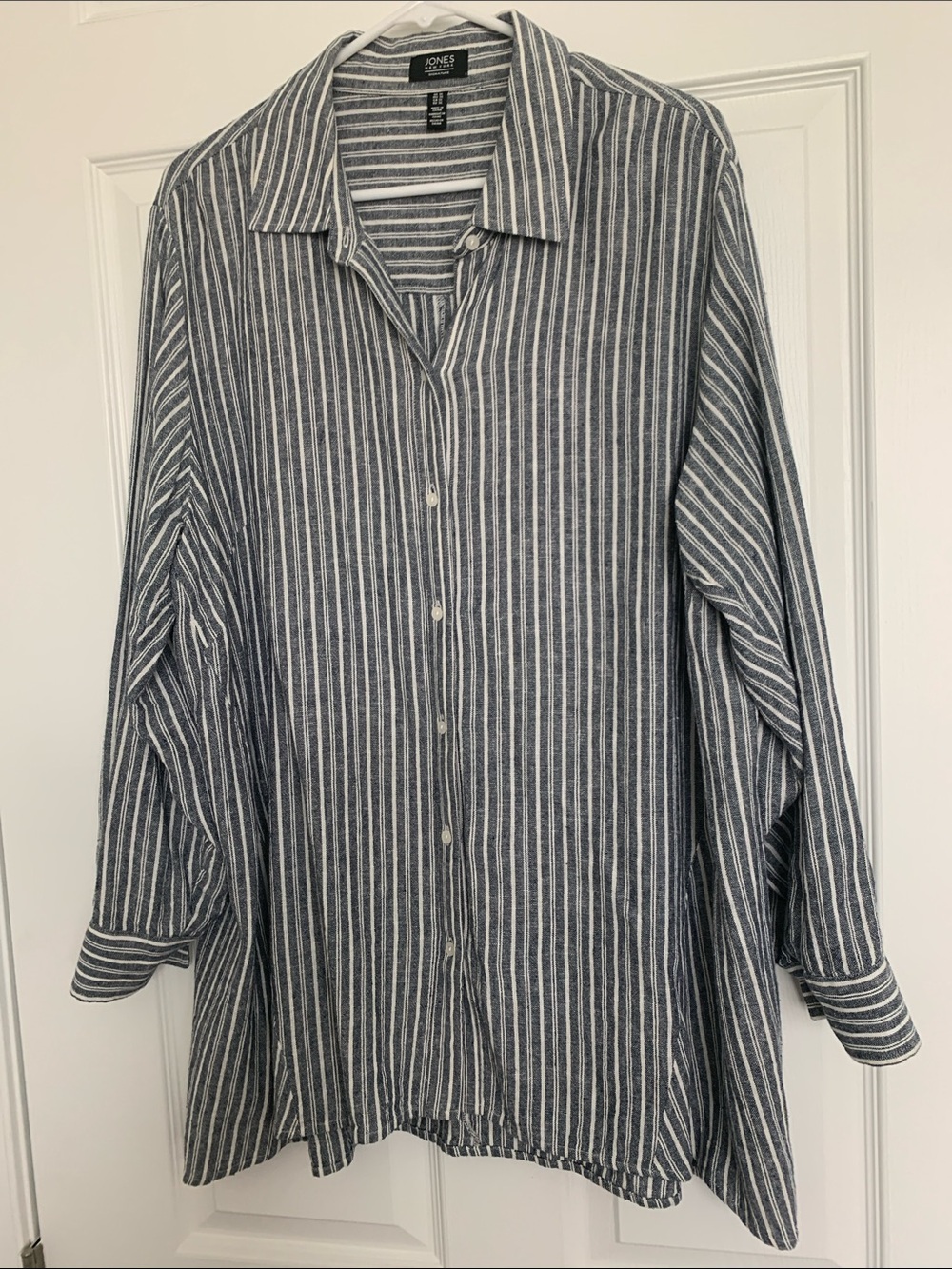 Jones New York Linen Tunic Blouse